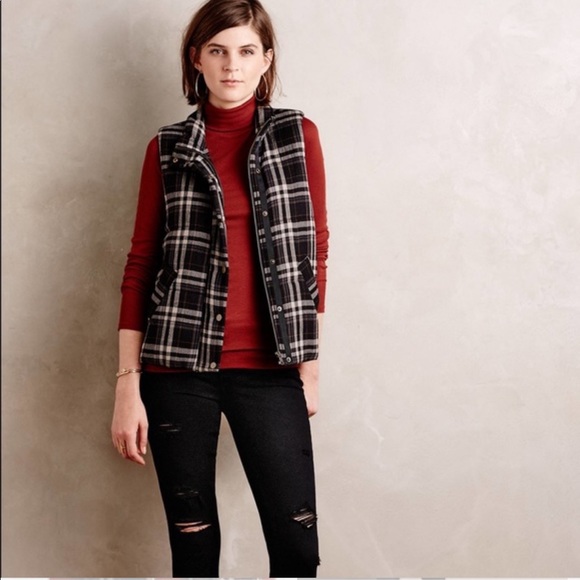 Anthropologie Jackets & Blazers - Anthropologie Hei Hei Quincy Plaid Vest in Black Anthropologie Jackets & Blazers - Anthropologie Hei Hei Quincy Plaid Vest in Black